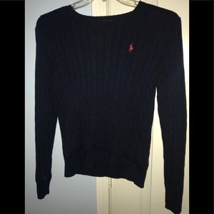 Polo Cable-Knit Sweater